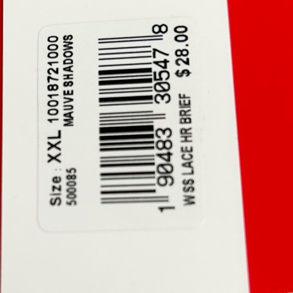 Tommy John Mauve Shadow Lace Waist Underwear XXL NWT - Picture 4 of 5